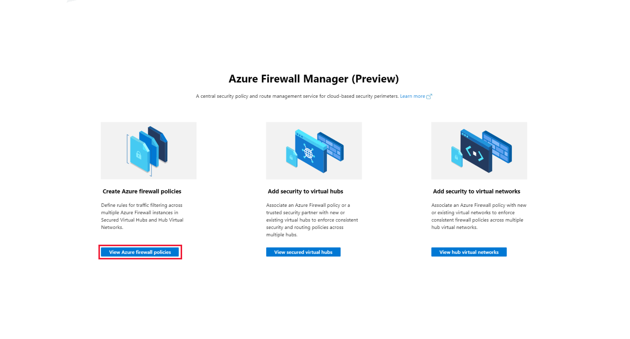 Azure Firewall Manager now supports virtual networks