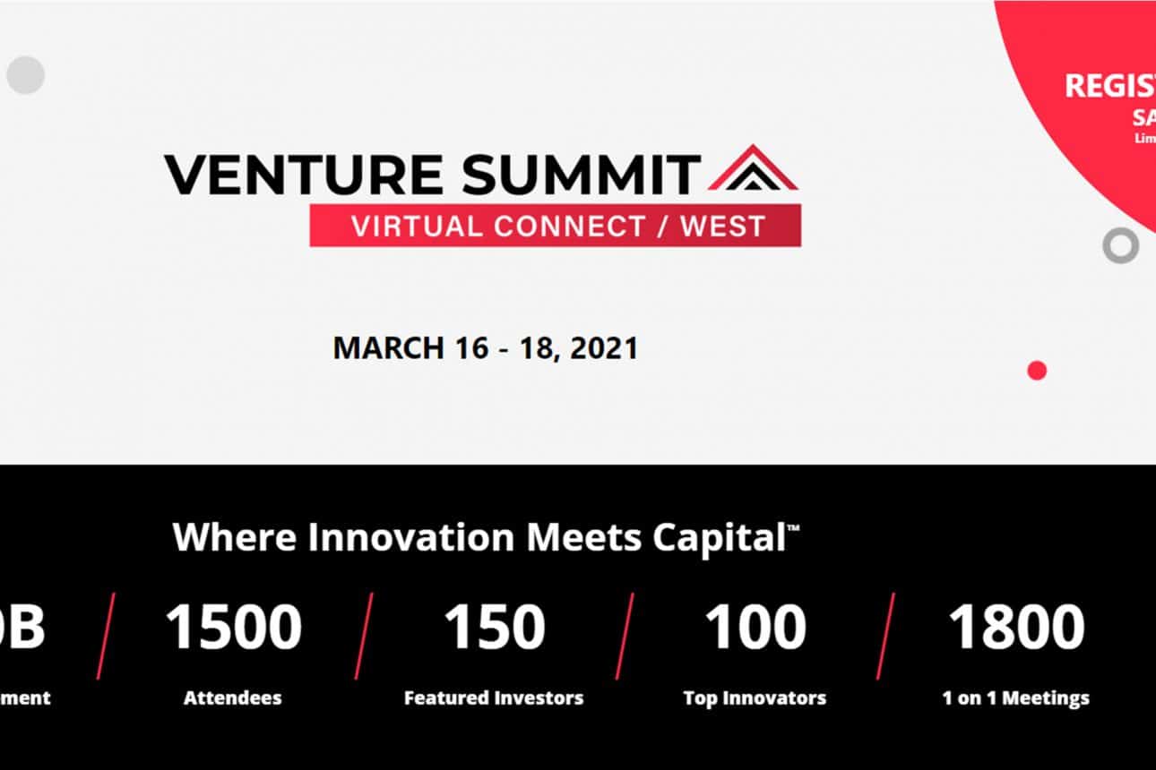 Venture Summit Virtual Connect \ West  – the must-attend event for startups and investors