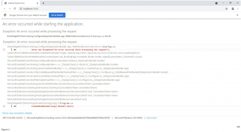 How to use the Developer Exception Page in ASP.NET Core MVC? – Devstyler.io