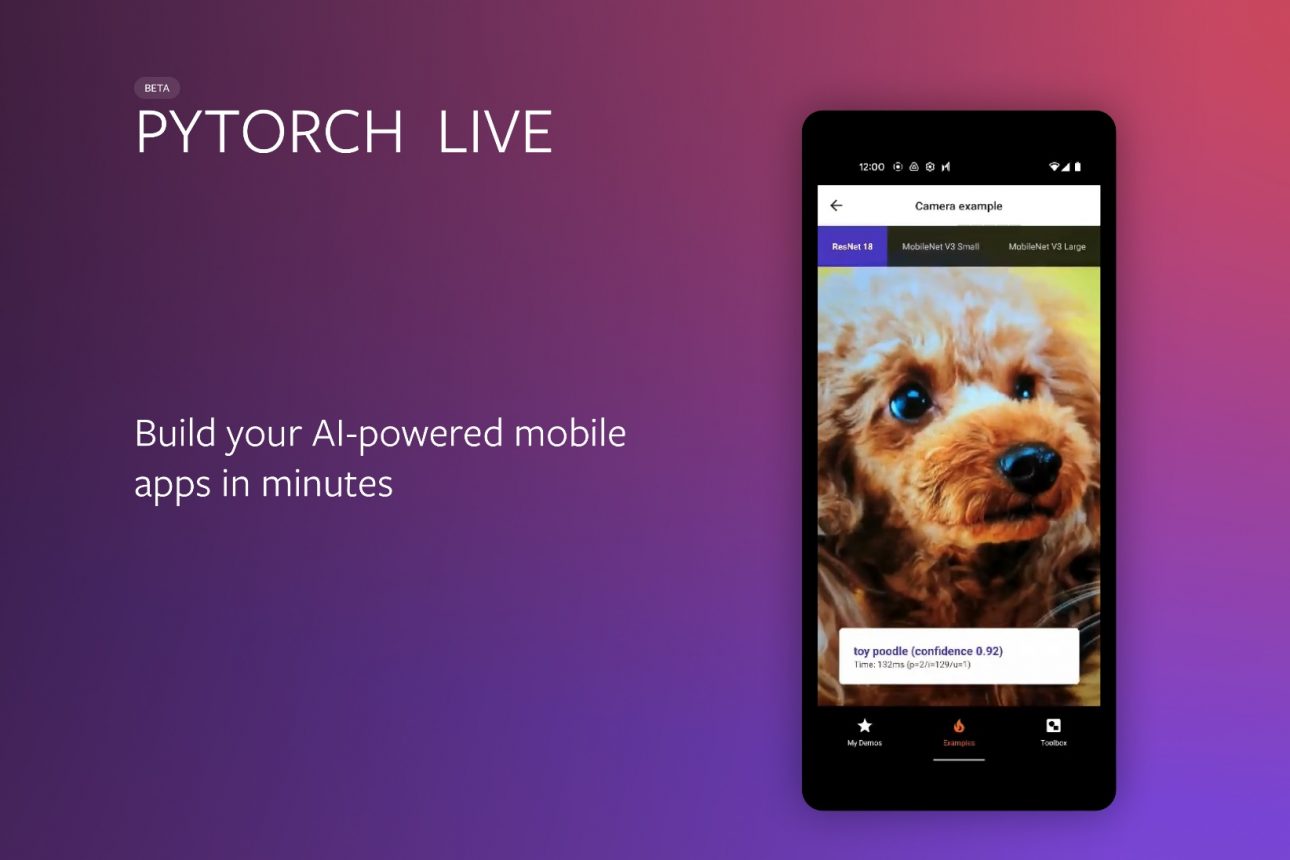 PyTorch Live for creating mobile ML demons ‘in minutes’ is being released by Meta