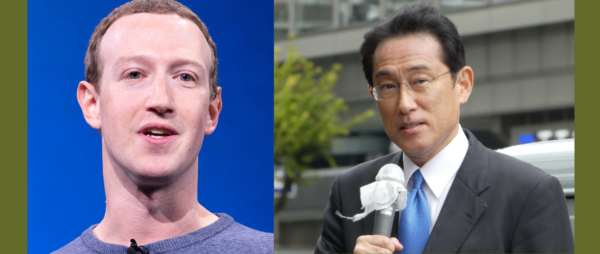 Mark Zuckerberg Met with Japanese Prime Minister Fumio Kishida